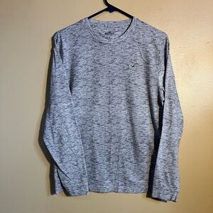 Hollister classic long sleeve shirt - size M - color gray